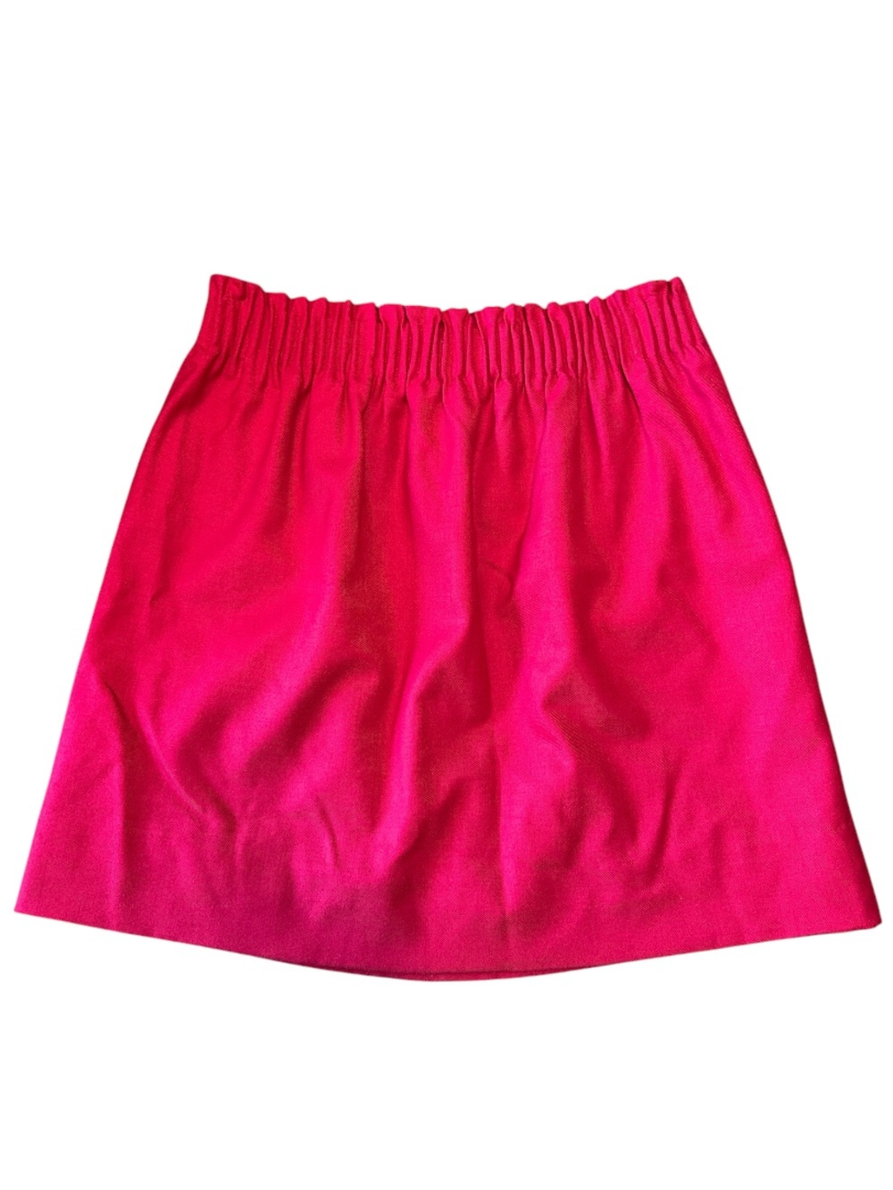 J. Crew Sidewalk City Skirt Magenta Wool Pull On with Pockets 6